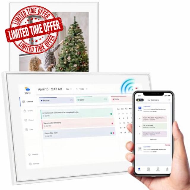 15.6 Inch Digital Calendar and Smart Chore Chart