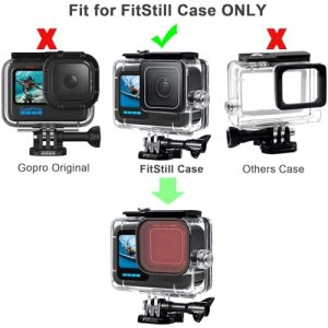 with 3 Pack Dive Filters Monopod Floating Hand Grip Selfie Stick for Hero13 Black Accessories Ki