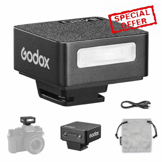 Godox iM20 Mini Camera Flash Speedlite - 470 mAh/Type-c Charge/440 Full-Power Flashes/3s Recycle Times/5 Power Levels/Manual