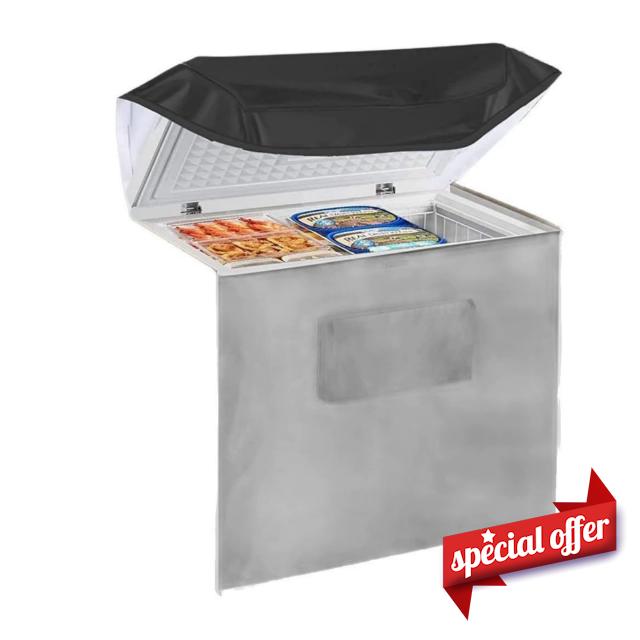 Chest Freezer Cover | Chest Freezer Cover Deep Freezer Covers Waterproof UV Protection Top with Zipper | for Outside Indoor Beverage Refrigerator-Suitable