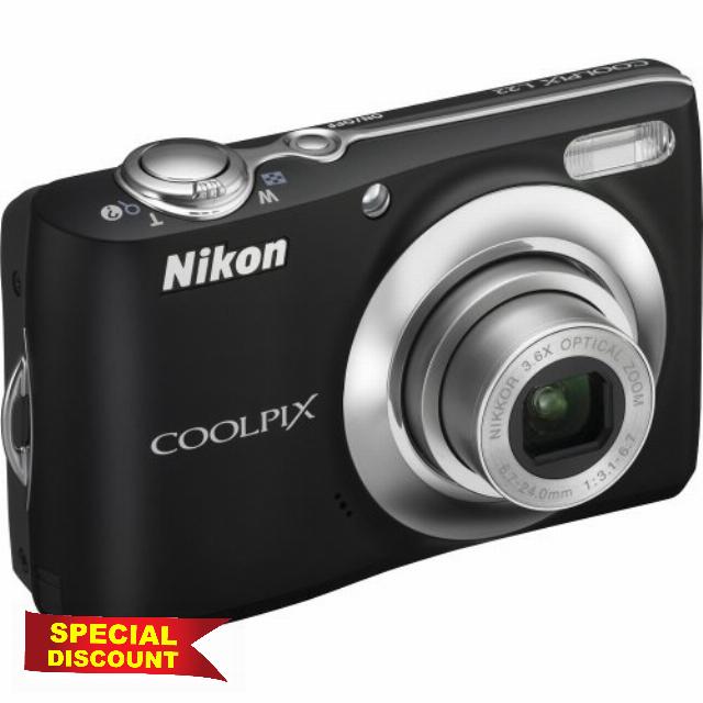 Nikon Coolpix L22 12.0MP Digital Camera with 3.6x Optical Zoom and 3.0 Inch LCD Black (Renewed)