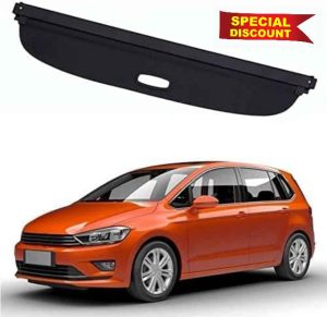 Car Trunk Cargo Cover for VW Golf SV Sportsvan 2016-2021 Retractable Trunk Parcel Shelf Security Shield Luggage Shade Security Organizer Boot Load