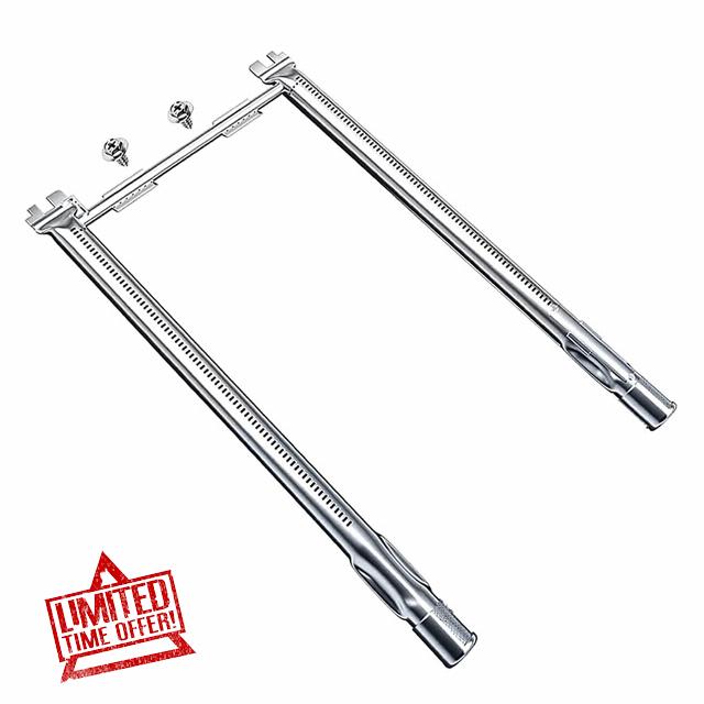 Waltboar 69785 Grill Burner for Weber Spirit E210 E220 & Spirit II 210 E220 gas Grills;Weber Spirit grill parts;Weber Spirit grill burner;Weber Spirit ii Grill Burners (2-Burner)
