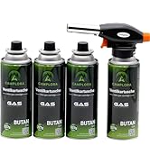 Camplora blowtorch incl. 5 piercing cartridges Bunsen burner gas burner soldering torch piezo ignition soldering ...