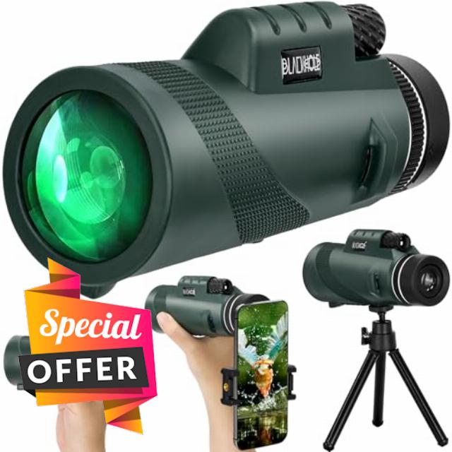 Black hole 10X42 HD Monocular Telescope High Power