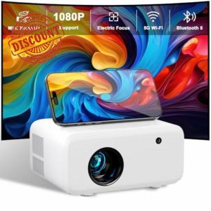Mini Projector with WiFi and Bluetooth - 2025 Upgraded