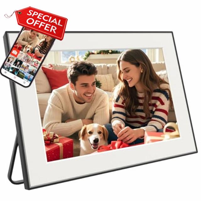 CECGAN 32GB Memory 10.1 Inch Frameo Photo Frame