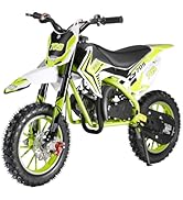 49cc 2-Stroke Dirt Bike, Mini Motorbike, Kids Dirt Bike Hydraulic Shock Absorption, Off Road Kids...