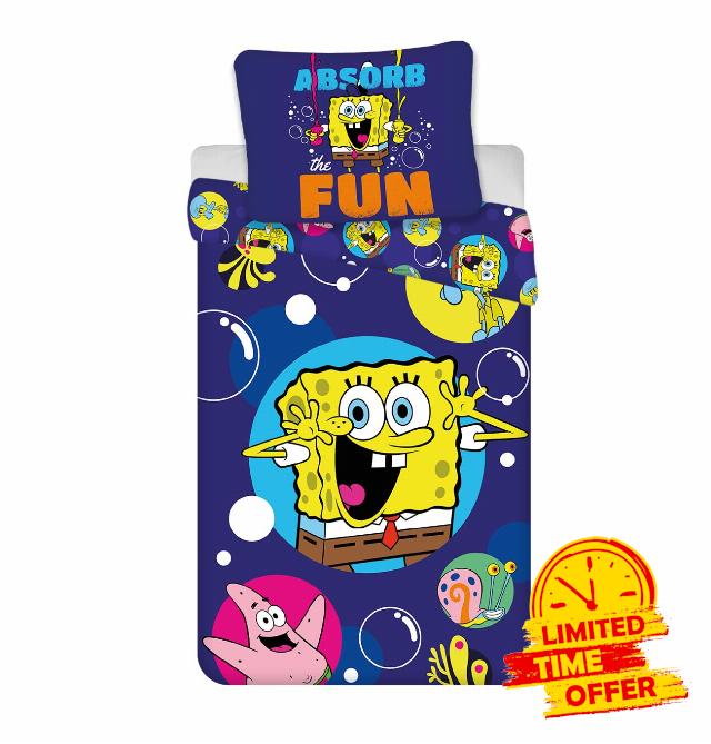 SpongeBob SquarePants Cot Size Bedlinen Set 100x135cm + Pillowcase 40x60cm