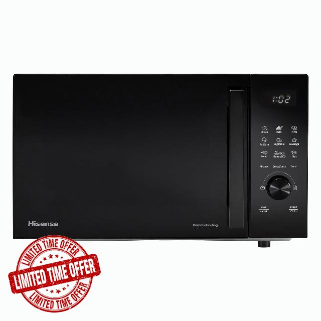 Hisense H23MOBSD1HUK 23 Litre 800W electronic Microwave with Auto Defrost