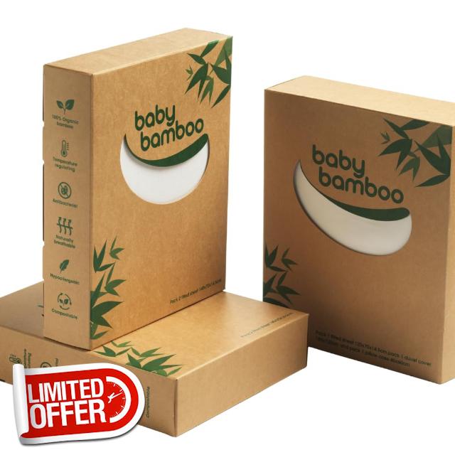 100% Bamboo Baby Cot Fitted Sheets 2 Pack | 140cm X 70cm | Ultra Soft