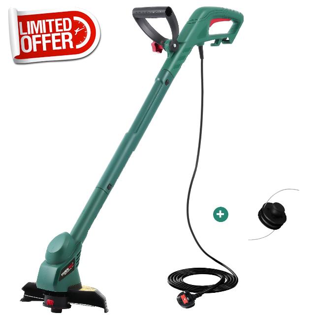 350W Grass Trimmer Corded 23cm AC Electric String Trimmer Lawn Trimmer Hand Cleaner Grass Cutter Machine Line Trimmer for Brake Disassembly Garden Tools