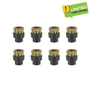 Round Brushes for Steamer (8 Brass Brushes)