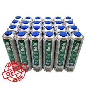 NOLA 2 x 4 x 8 x 12 x 24 x 600 ml 338 g universal gas cartridges 70% butane 30% propane for camping