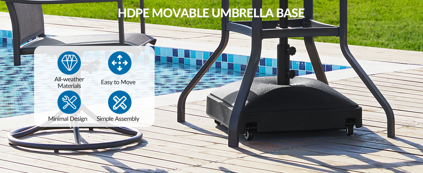 Sand-Filled Patio Base Stand