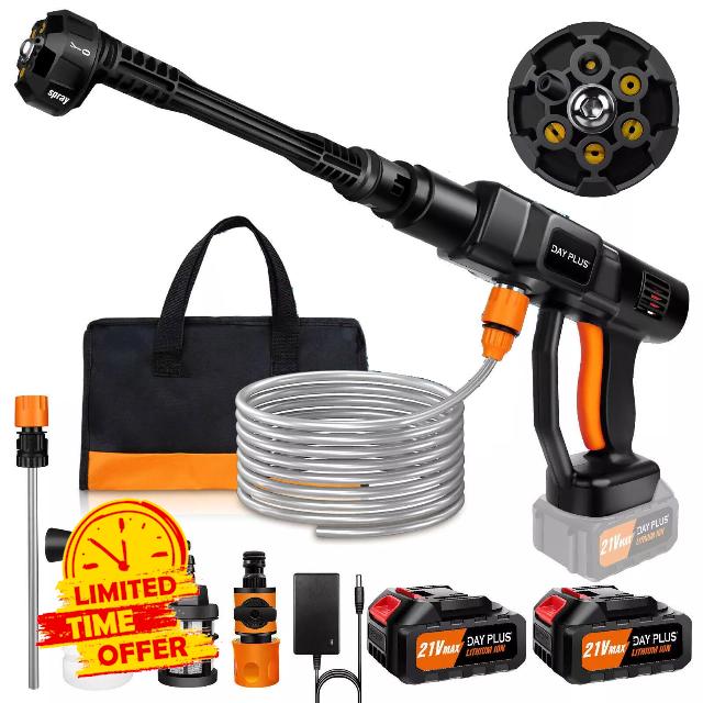 6IN1 Cordless High-Pressure Washing Water Gun Car Jet Washing Machine