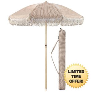 CHRISTOW Portable Garden Parasol with Tilt