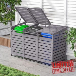 Wheelie Bin Storage 3 Bin Storage for Wheelie Bins