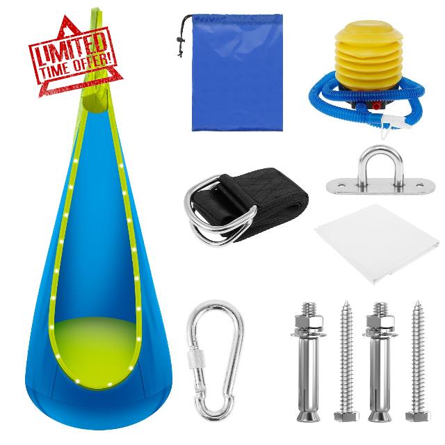 JETHMA Kids Hanging Cave Tent Swing