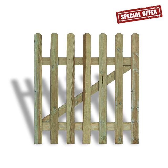BONAFIDE 3 x 3Ft Wooden Garden Gate
