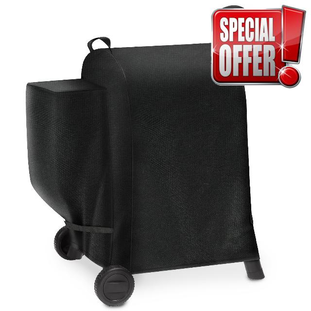 Grill Cover for Traeger Pro 575 22 Lil' Tex Elite Wood Pellet Smoker Replacement Parts BAC503 600D Outdoor Waterproof BBQ Covers for Z Grills 550B Grilling Accessory
