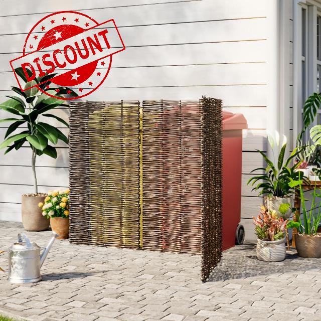 Warmiehomy Willow Wheelie Bin Screen 2 Wheelie Bin Hideaways