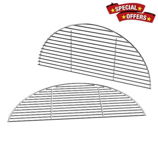 18" Half Moon Cooking Grate for Kamado Joe Classic