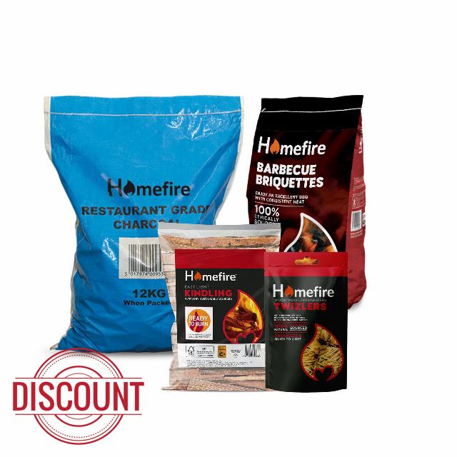 Homefire BBQ Bundle - Restaurant Charcoal 12kg