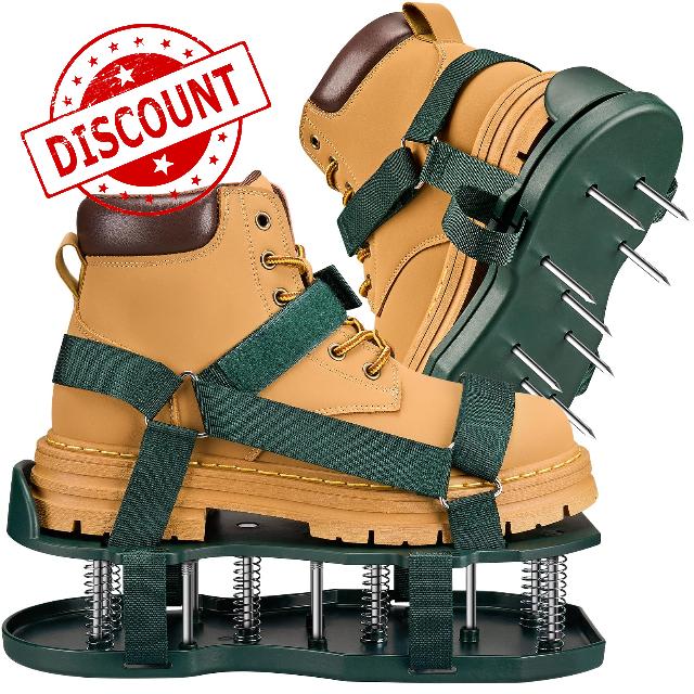 Lawn Aerator Shoes with Spring Base