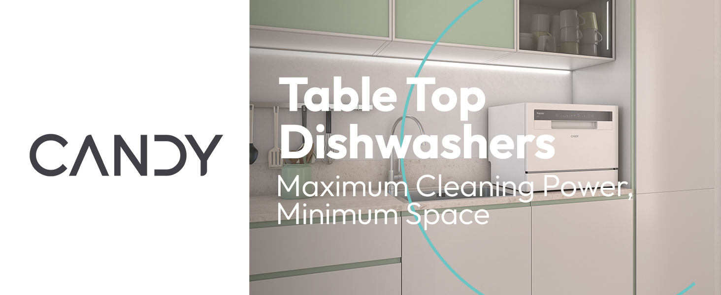 Candy Table Top Dishwasher, Dishwasher, table top dishwasher, compact dishwasher