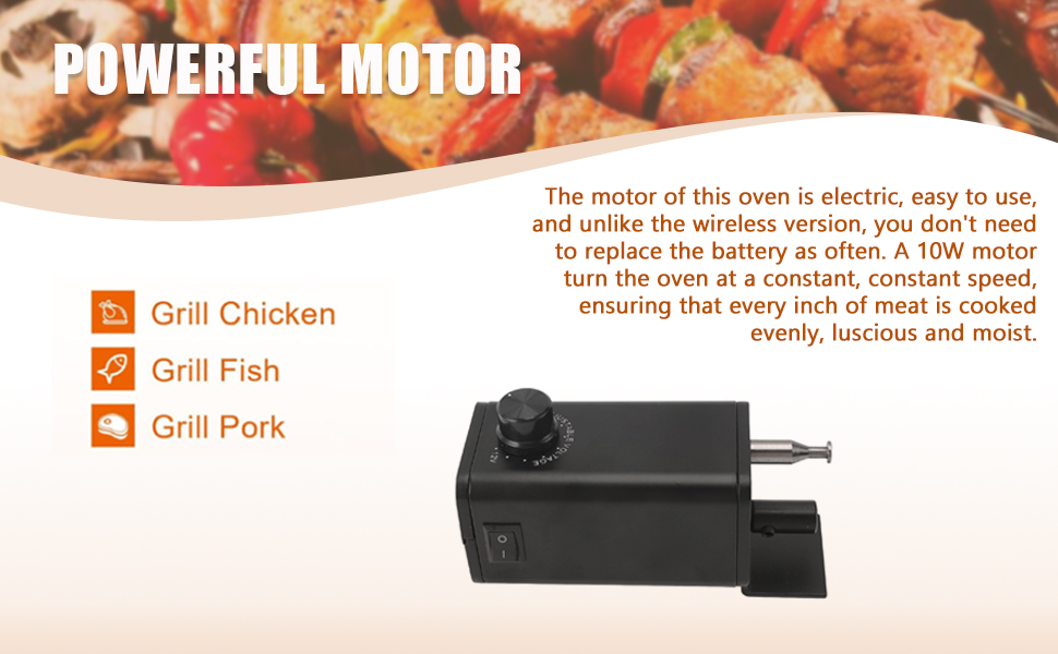 Barbecue Rotisserie Motor