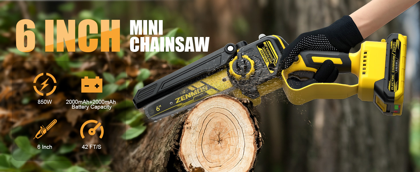 battery chainsaw with battery and charger