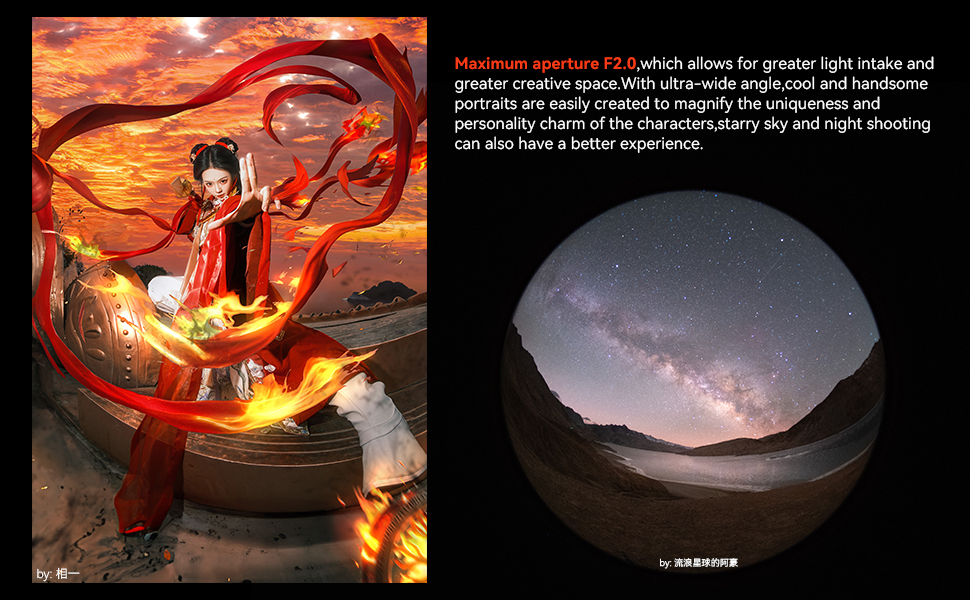 6.5mm F2.0 fisheye lens