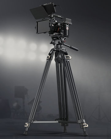 SmallRig Tribex Hydraulic Carbon Fiber Tripod, Fast Extend Camera Video Tripod with 4-Step Counte...