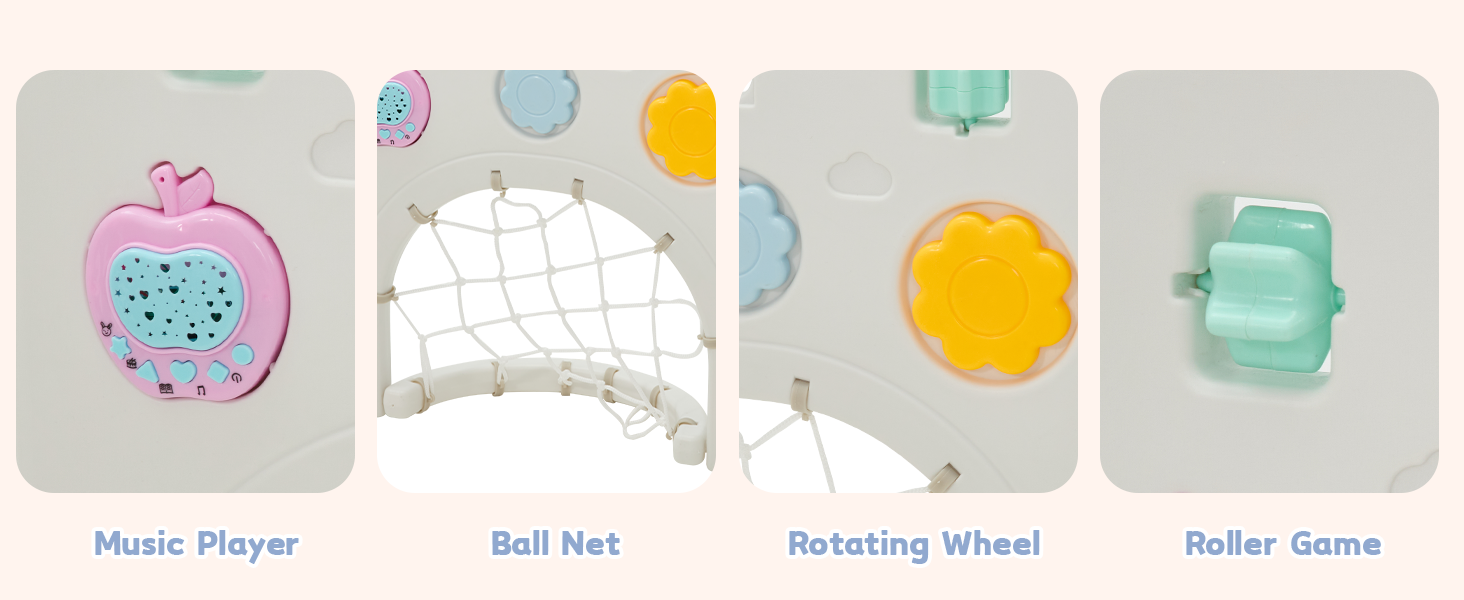 Plastic baby play fence