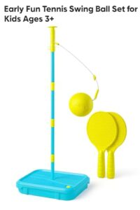 Portable All-Surface Swing Ball Set with Tangle-Free Spinner & Little Hand Bats