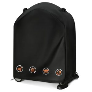Grill Cover for Weber Q 100/1000 and 200/2000 Series Gas Grill with Portable Cart