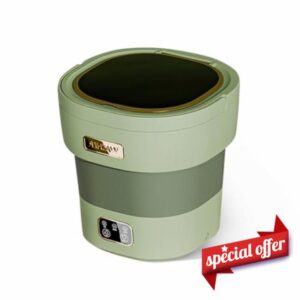 Cachpib Portable Washing Machine 12l Mini Washer with Spin Basket Foldable Camping Washer for Underwear