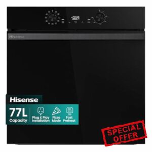 Hisense BI622ABPGUK - Built-in 77L Electric Single Oven - Stainless Steel with Even Bake