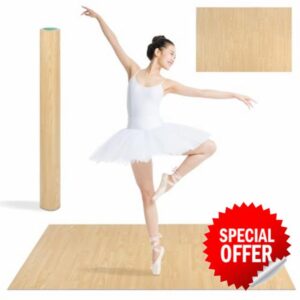 3 Ft x 4 Ft Portable Dance Floor Mat (Wood Grain