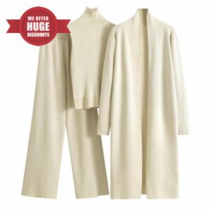 Women's 3 Piece Knit Lounge Set