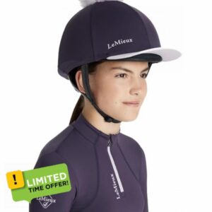 LeMieux Classique Pom Horse Riding Hat Silk - Junipe