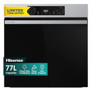 Hisense BI622AXPGUK - Built-in 77L Electric Single Oven - Stainless Steel with Even Bake