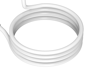 Close-up of cable management or power cord holder with numerical combination lock mechanism visible in magnified inset.