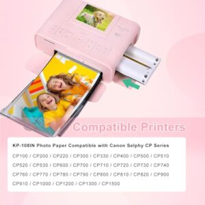 3115B001(AA) 3 Color Ink Cartridges with 108 Sheet Papers-100x148mm