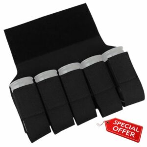 ZFFOZZ Tactical 5BH 40mm 5 Banger Hanger Pouch 5 Rounds M203 Storage Bag with Hook and Loop Airsoft Accessories