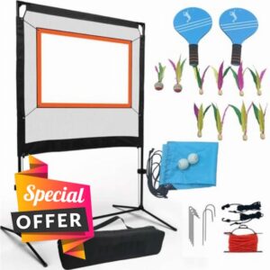 All-in-One Portable Paddle Game Set with Net – Combines Pickleball