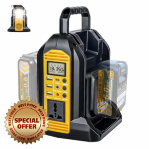 350W Pure Sine Wave Power Inverter compatible with DEWALT 18V XR Battery