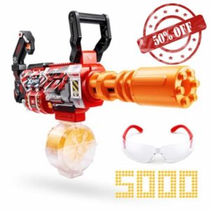 XSHOT Hyper Gel Glow Motorized Gatling Blaster with 5