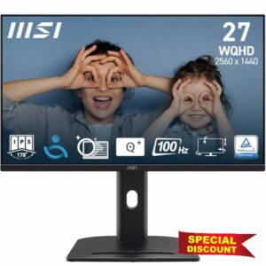 MSI PRO MP275QPG 27-Inch WQ HD Office Monitor - 2560 x 1440 IPS Panel
